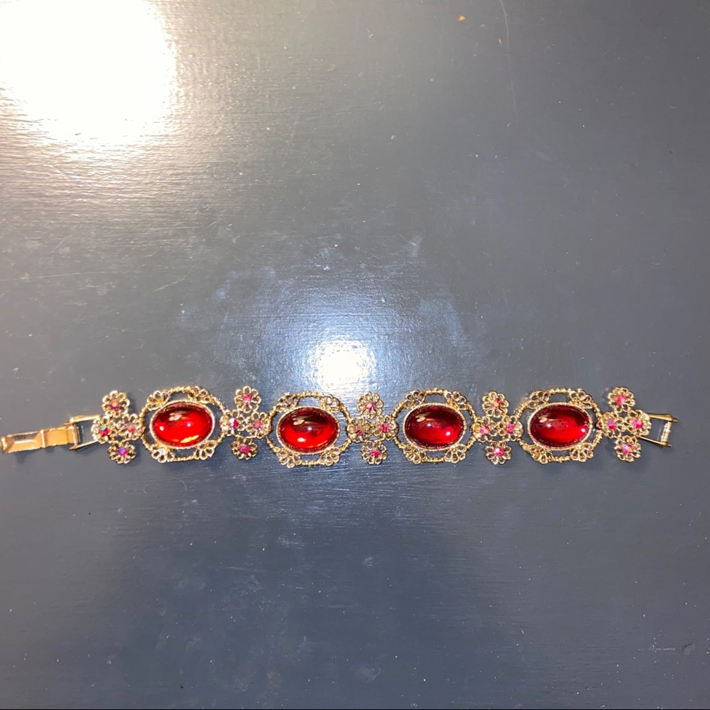 Red and Gold Bracelet